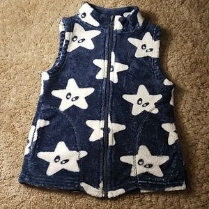 Fluffy star vest